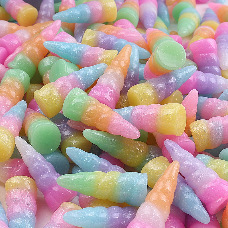 Set 20 Sừng Kỳ Lân Nhiều Màu Dùng Để Trang Trí Điện Thoại Di Động