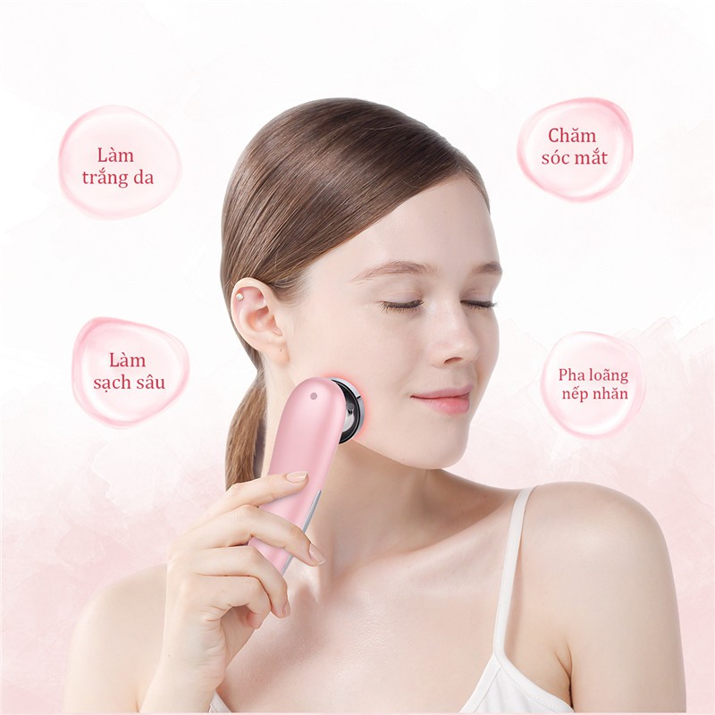 [Mã FMCGMALL - 8% đơn 250K] Máy chăm sóc làm sạch da mặt CkeyiN EMS có đèn led sử dụng điện tiện dụng | BigBuy360 - bigbuy360.vn