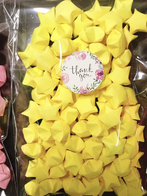 Set 100 ngôi sao giấy thơm xếp sẵn màu Pastel làm quà Trang trí HandMade siêu xinh | BigBuy360 - bigbuy360.vn