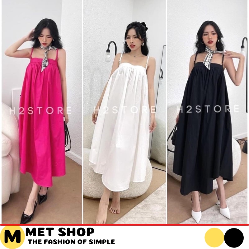 Đầm maxi 2 dây dáng dài cup ngực closet, váy 2 dây đi biển , mặc nhà bầu bí bon chen thoải mái.