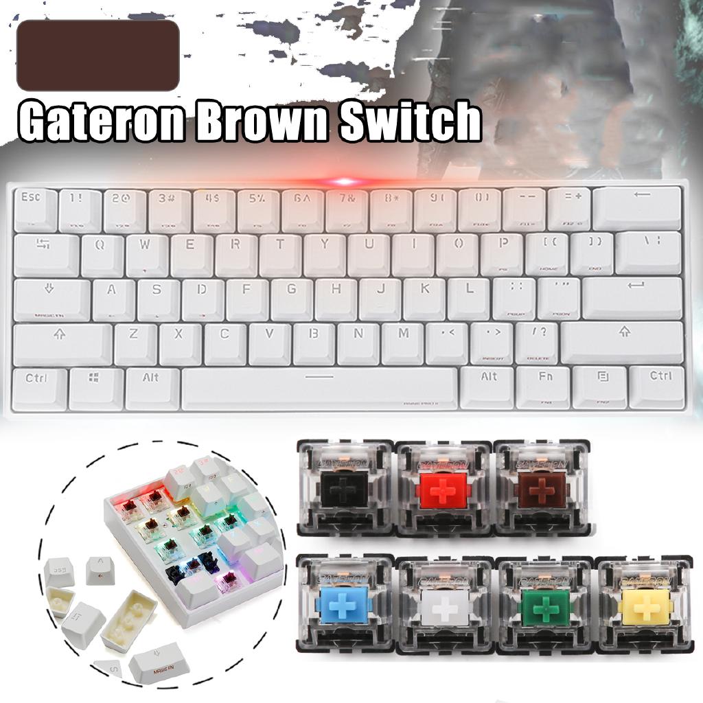 【10.10 Brand New】for Mechanical Game 3Pin Gateron Tactile Brown Switch Keyboard Switch