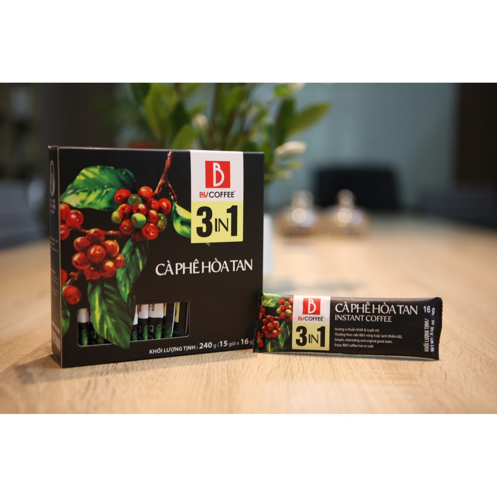 Hộp Cà phê hòa tan 3in1 B&V Coffee (10 stick x 16g) | BigBuy360 - bigbuy360.vn