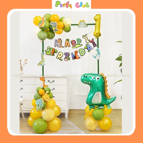 Dây treo trang trí - dây chữ trang trí sinh nhật hình khủng long