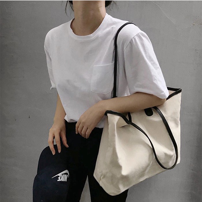 Túi xách vải bố cỡ lớn thời trang tiện lợi | BigBuy360 - bigbuy360.vn