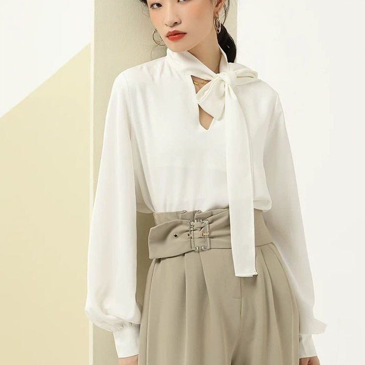 Korean Style Retro Wide Long Sleeve Shirt