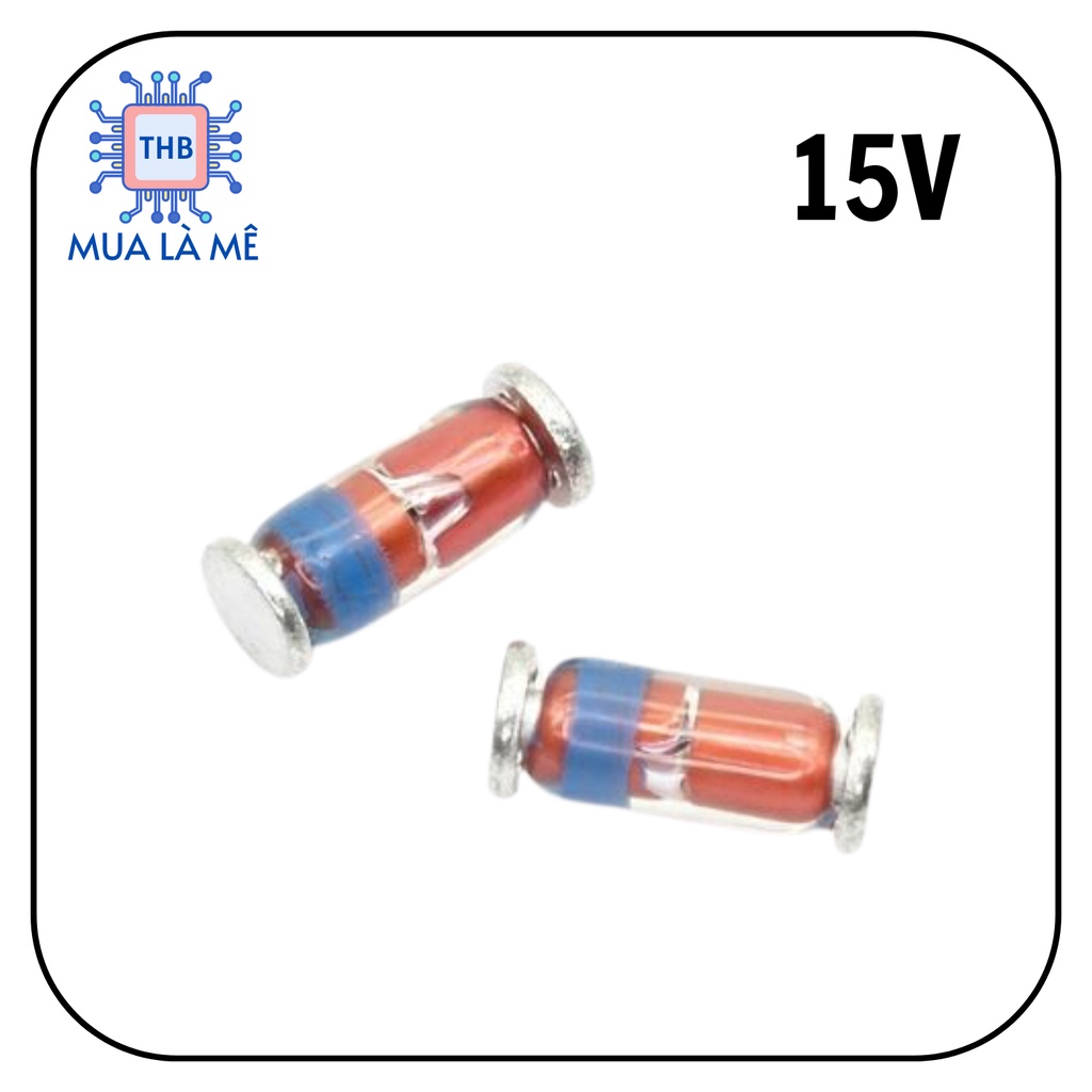 Diode Zener SMD 1W 15V ZM4744A LL41 (10c)