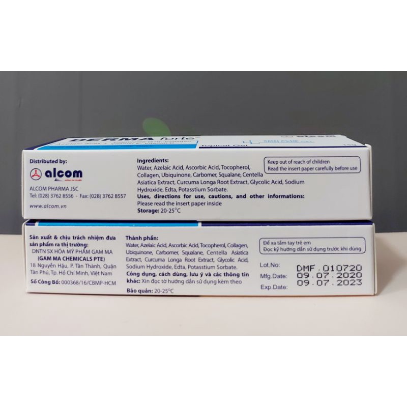 Gel dưỡng dành cho da mụn, ngừa thâm hiệu quả Dermaforte 15g