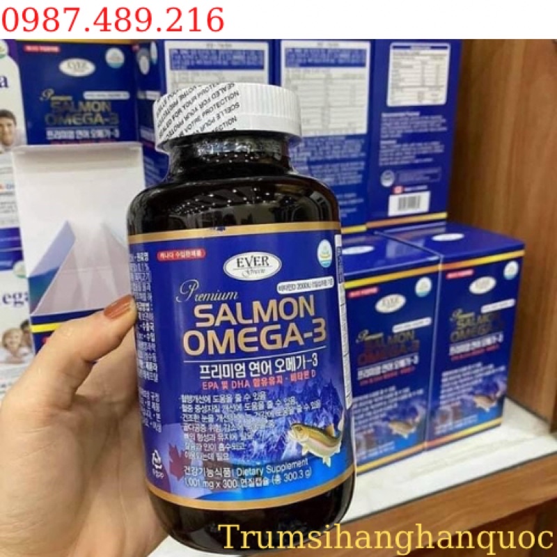 Dầu cá 3 mega bổ sung DHA, Hộp 300 Viên