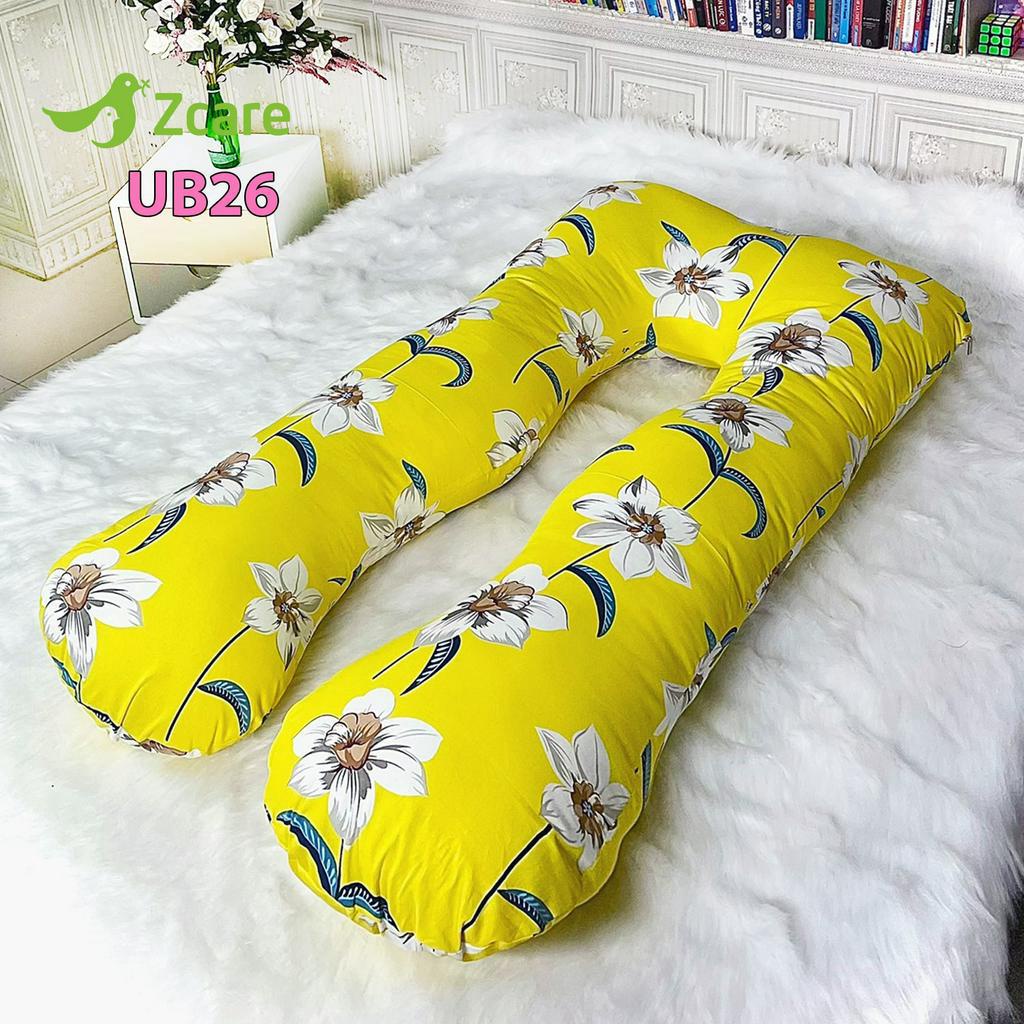 Gối Chữ U Bà Bầu Zcare Cao Cấp Hàng Chính Hãng Công Ty UB26