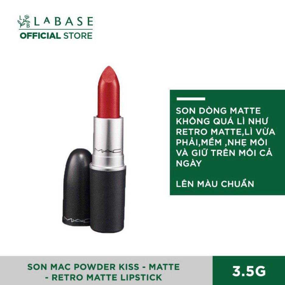Son MAC Powder Kiss - Matte - Retro Matte Lipstick Fullsize L3