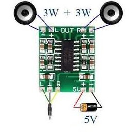 [Mã ELHACE giảm 4% đơn 300K] Module Khuếch Đại Âm Thanh PAM8403 6W Hifi 2.0 Không Volume Chính hãng sanwu