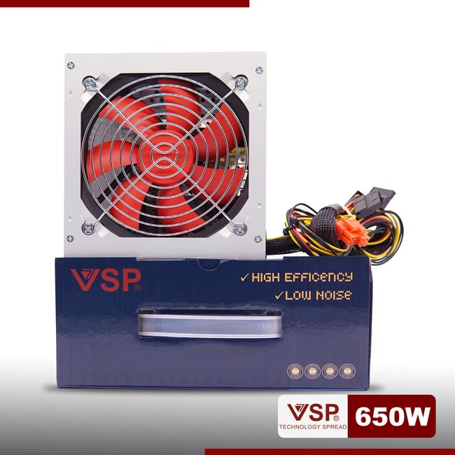 Nguồn máy tính Power VSP 650W Fan 12 Chất Lượng