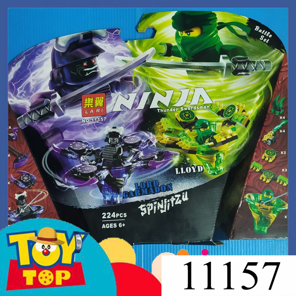 [Một hộp] Đồ chơi xếp hình ninja Ninjago lắp ghép Cao Thủ Spinjitzu - Đồ chơi Con quay lốc xoáy Lari 11152-11157