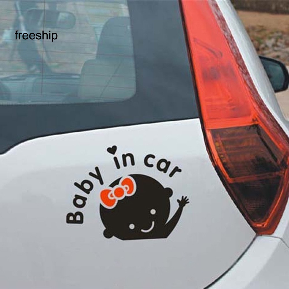 Decal dán trang trí phản quang " Baby in Car " cho xe hơi