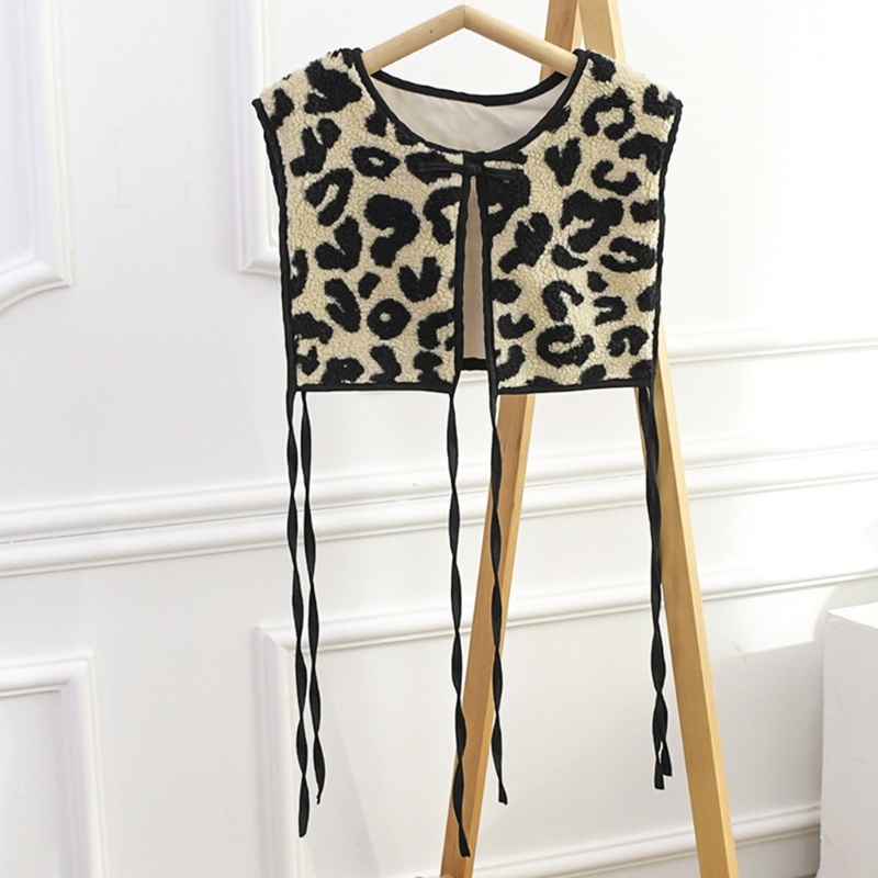 Han Áo Khoác Ghi Lê Giả Lông Dày Không Tay Họa Tiết Da Báo Ấm Áp Mùa Thu Đông Cho Bé Gái