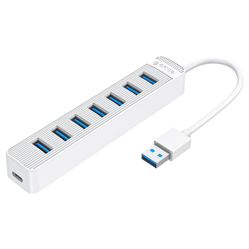 Bộ Chia USB 3.0 7 Cổng ORICO TWU3-7A - HUB USB 7-Port Hàng Chính Hãng