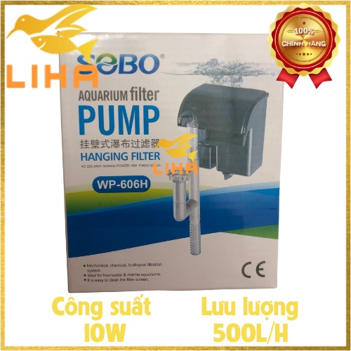 Máy Lọc Treo Sobo WP-606H (10W - 500L/H) - Lọc Nước Bể Cá Thủy Sinh