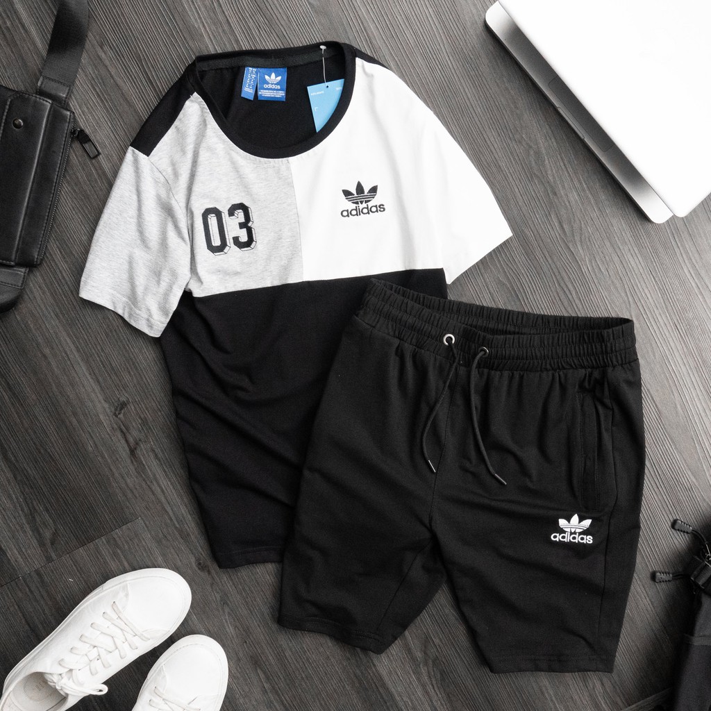 Bộ thể thao nam Adidas cao cấp thun lạnh đồ bộ nam bộ hè đẹp mặc nhà chất mát, co giãn chuẩn form MENSON BTT11