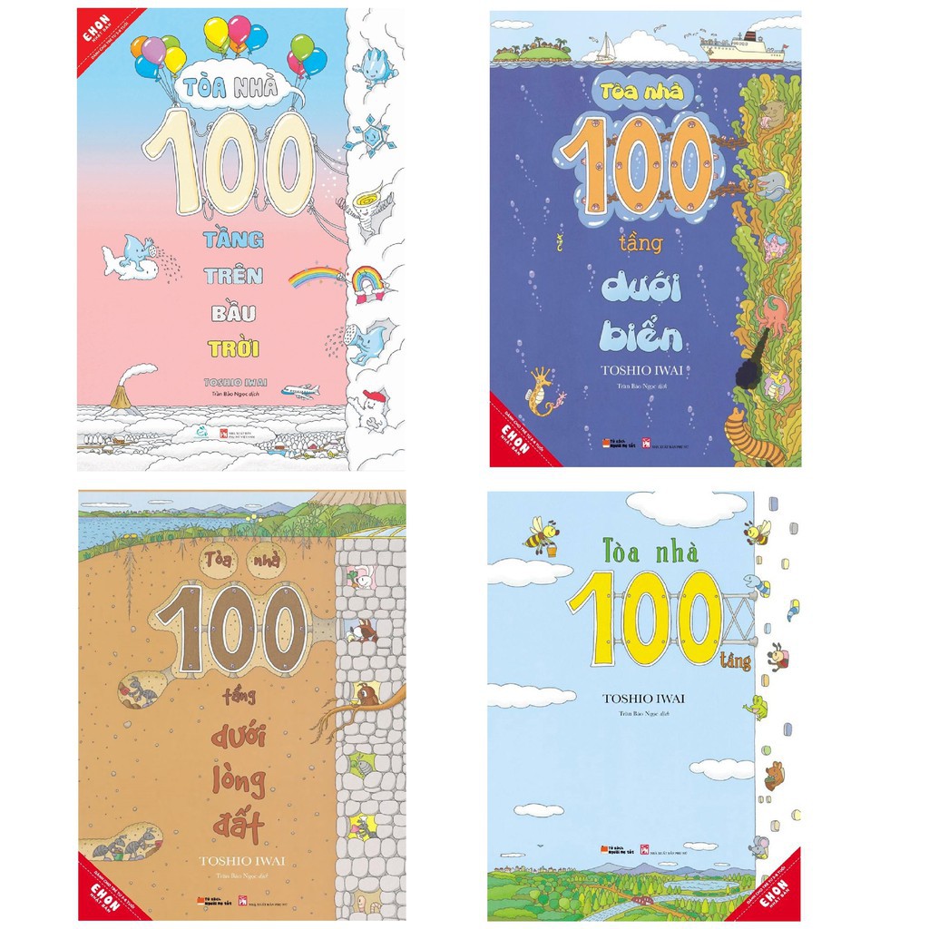 Sách - Combo Ehon Nhật Bản Tòa Nhà 100 Tầng:Cho Trẻ Từ 3 - 8 Tuổi