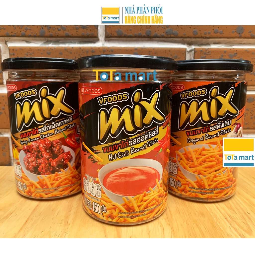 Bánh que MIX Thái Lan hũ 150g HÀNG KHUYẾN MÃI.
