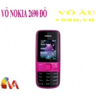 Vỏ nokia 2690 màu đỏ