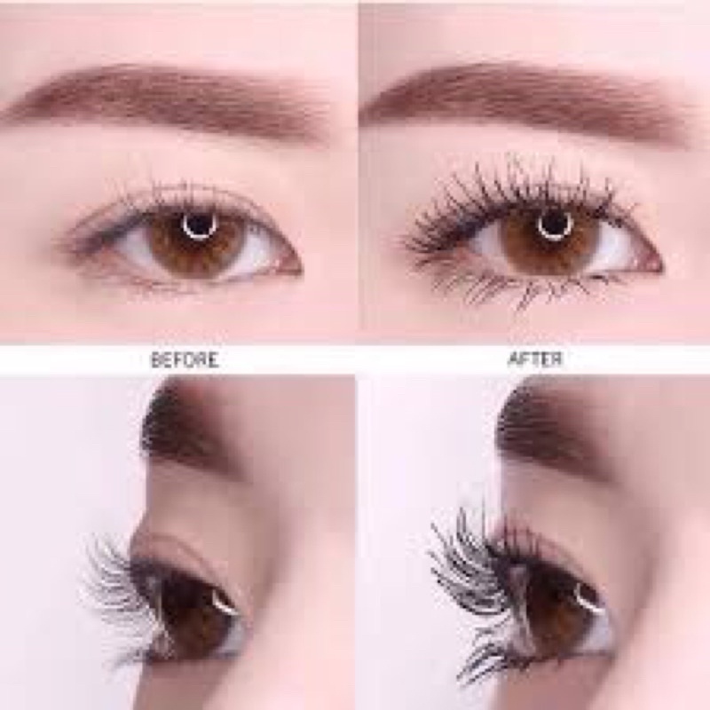 Mascara Kiss Me siêu cong và tơi mi bill ảnh cuối
