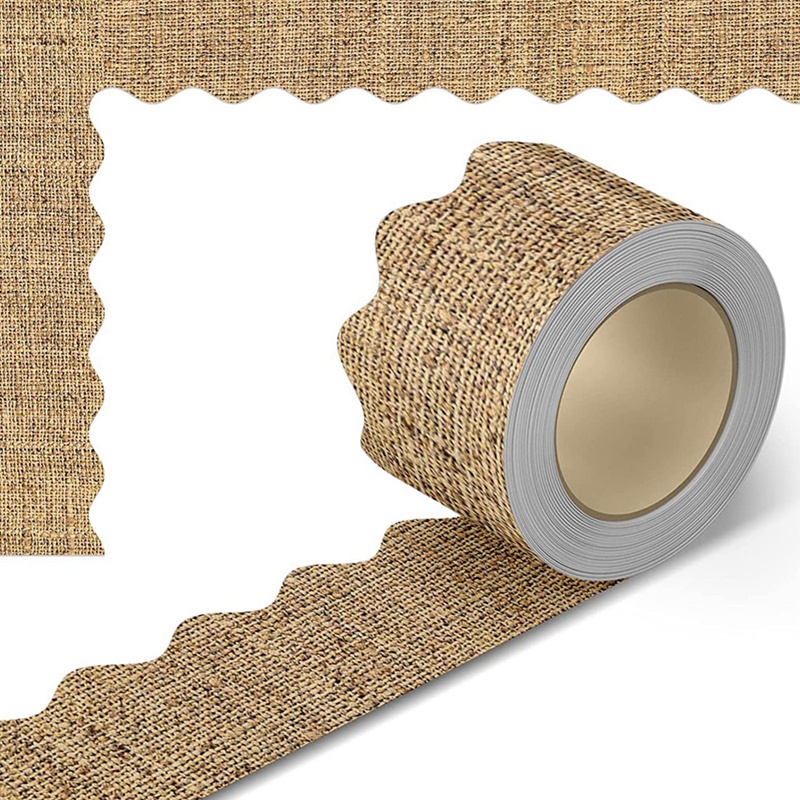 Bộ 2 Cuộn Viền Bảng Đen Bằng Vải Bố Trang Trí Lớp Học