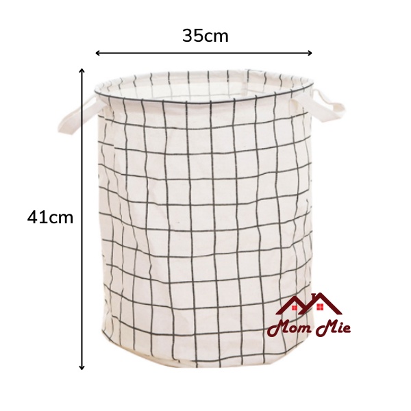 Giỏ vải, sọt vải đựng quần áo gấp gọn di động - J199