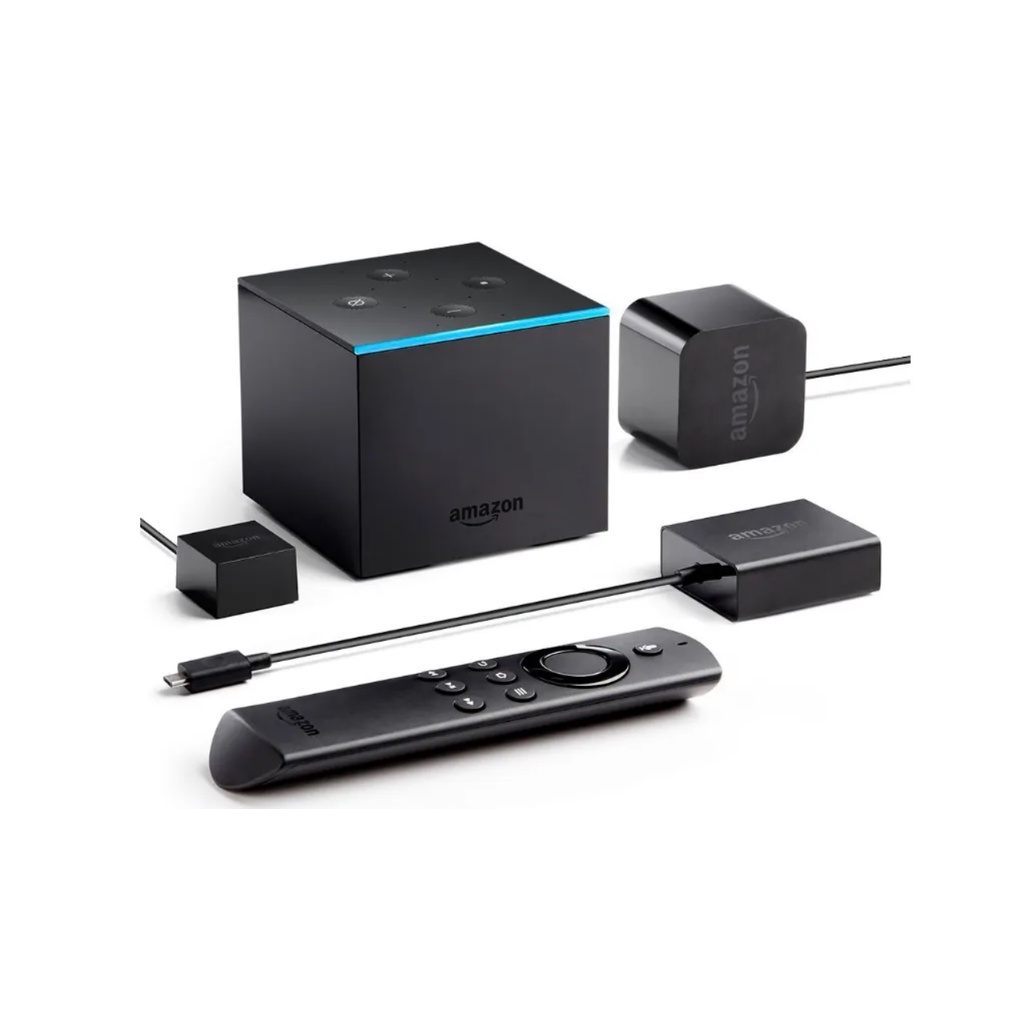 Thiết Bị Amazon Fire Cube TV Gen 2 Chất Lượng 4K Ultra HD Kèm Alexa Voice Remote Gen 3 - Hàng Chính Hãng