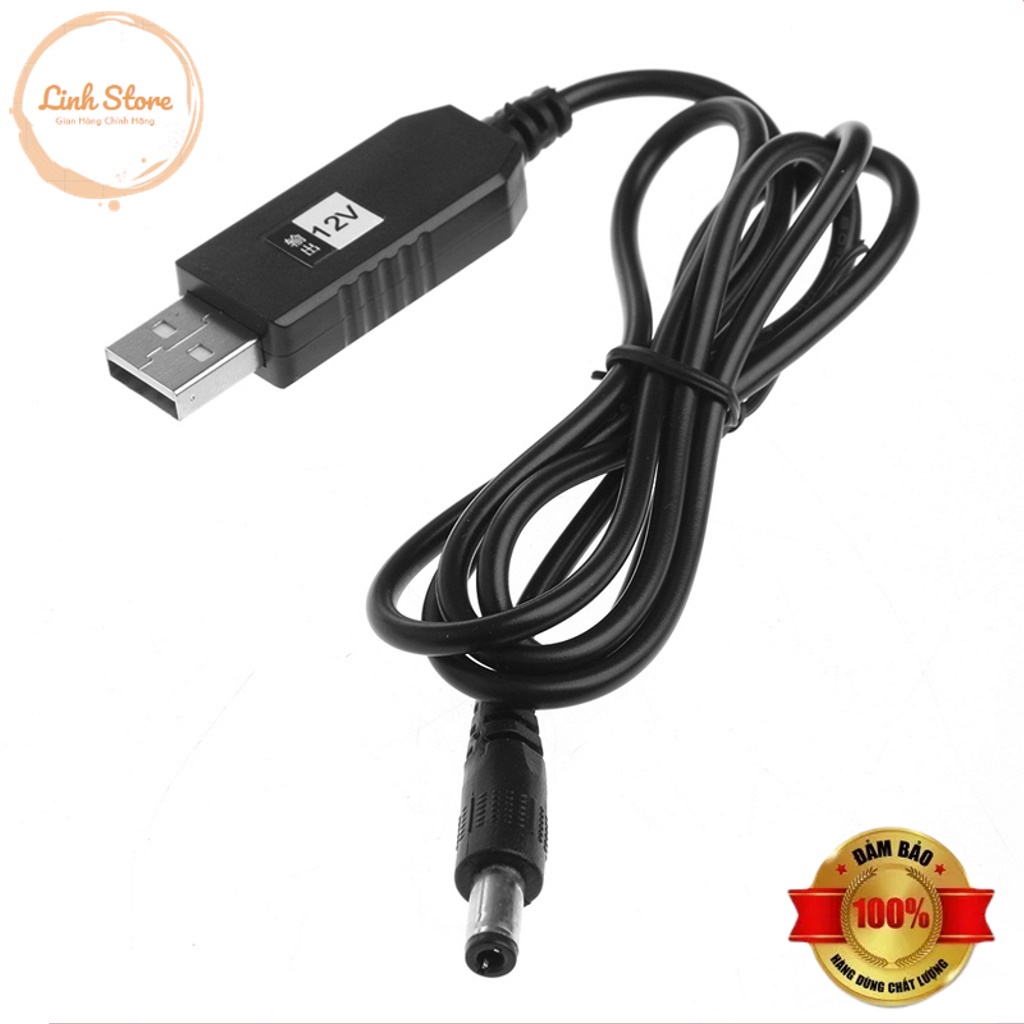 Module Cáp Chuyển Đổi USB 5V Lên Nguồn DC 12V - Dùng Làm Nguồn Dự Phòng Wifi Khi Mất Điện