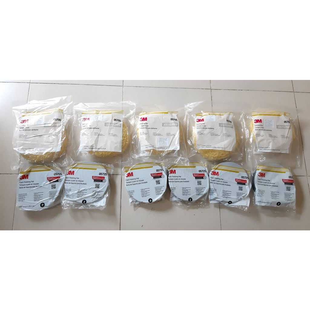 Phớt lông cừu hai mặt 3M 33280 để Đánh bóng Sơn, Gỗ, ... kích thước 9"