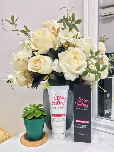 SNOW FEELING WHITE TOX CREAM - DƯỠNG TRẮNG & MAKE UP BODY