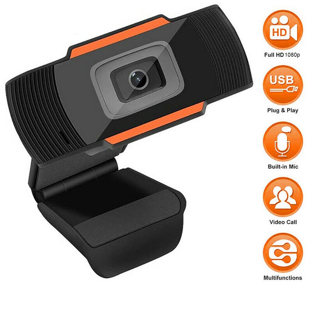 Webcam Máy tính có Mic cho Laptop PC 1080p Full HD hỗ trợ học Online, Livestream, gọi video