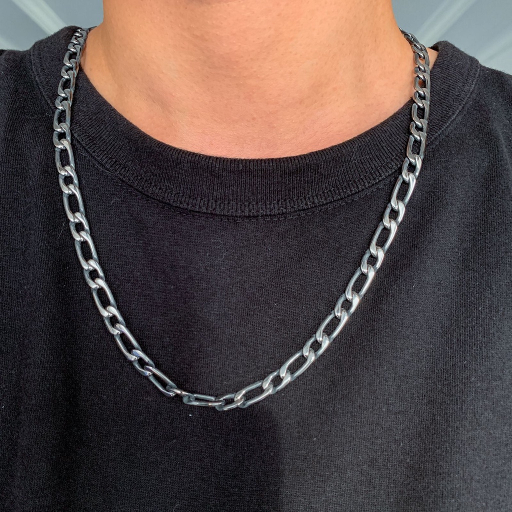 Vòng tay/ vòng cổ dây xích bằng thép không gỉ phong cách hiphop cho nam