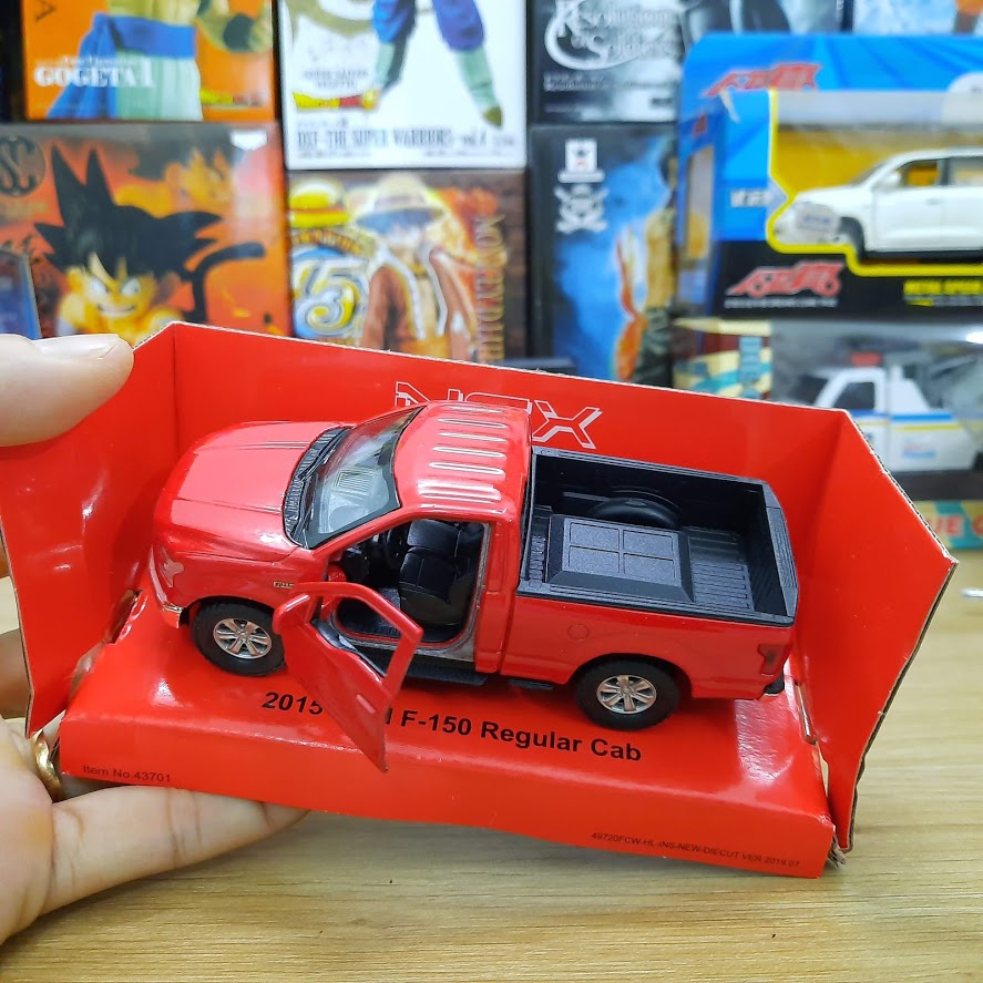 Mô hình xe ô tô cảnh sát bán tải mini Ford F150 tỉ lệ 1:36 xe đồ chơi trẻ em mở được 2 cửa