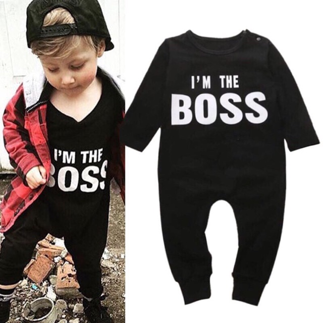 Body “I’m the Boss” cho bé trai