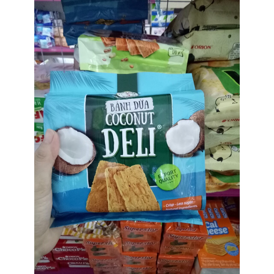 ĐẶC SẢN BÁNH DỪA NƯỚNG DELI GÓI 180G