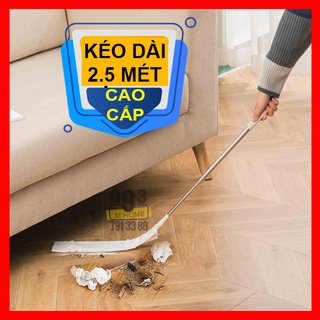 Combo Dụng Cụ Vệ Sinh Lau Sạch Mọi Ngóc Ngách 1.4 mét. 1 Cây Lau 1 Miếng Lau