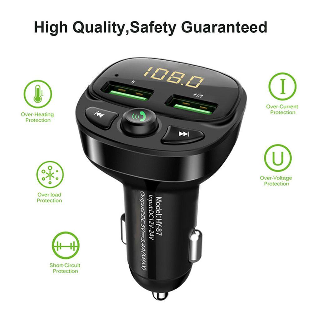 Máy Nghe Nhạc MP3 Bluetooth Hai Cổng USB Có Đèn LED