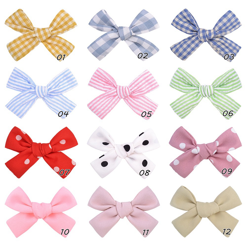 Kẹp tóc KIDSBOWS hình nơ nhiều họa tiết đáng yêu cho bé