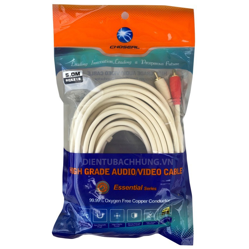 Dây loa CHOSEAL 6 đầu AV (5m)