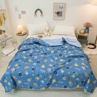 Chăn hè cotton đũi viền re mềm mịn