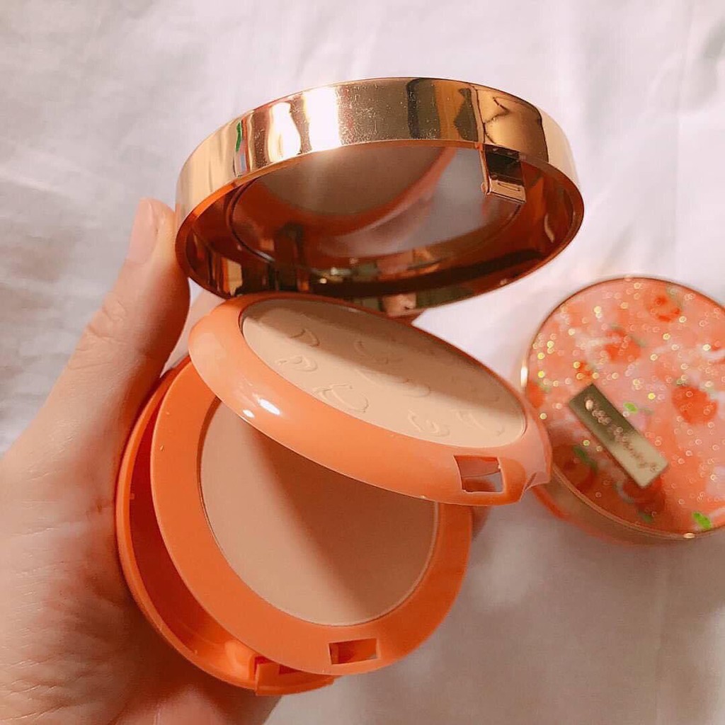 🍓Phấn 2 tầng Đào nhà Kiss beauty siêu mịn - siêu kiềm dầu