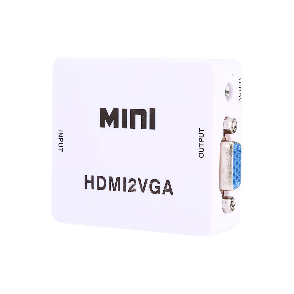 Cáp chuyển đổi Mini HDMI sang VGA HDMI 2 VGA + 1080P USB