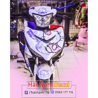 Tem Trùm Exciter 150 Trắng Tím HelloKitty