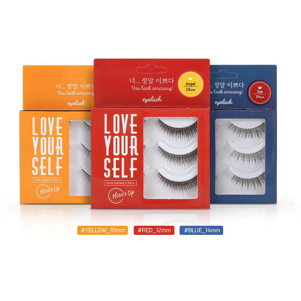 [Hàng mới về] Set 3 cặp lông mi giả 12mm Angel / Audrey / Beyonce / Destiny / Dorothy / Melody