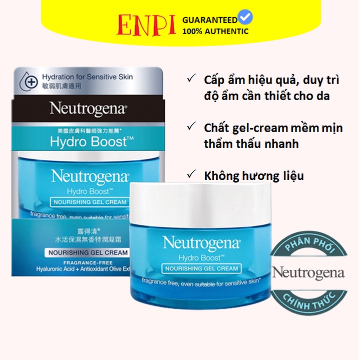 Kem dưỡng cho da khô Neutrogena Hydro Boost Gel-Cream 50ml