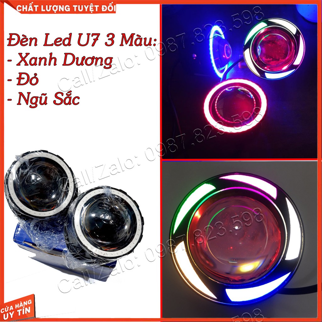 Đèn Led Trợ Sáng U7  Lắp Mắt Cú Ex - Winner Và Chế Khác ( Không Lồng Giá 1 Chiếc)