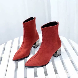Boots da lộn đế tráng gương