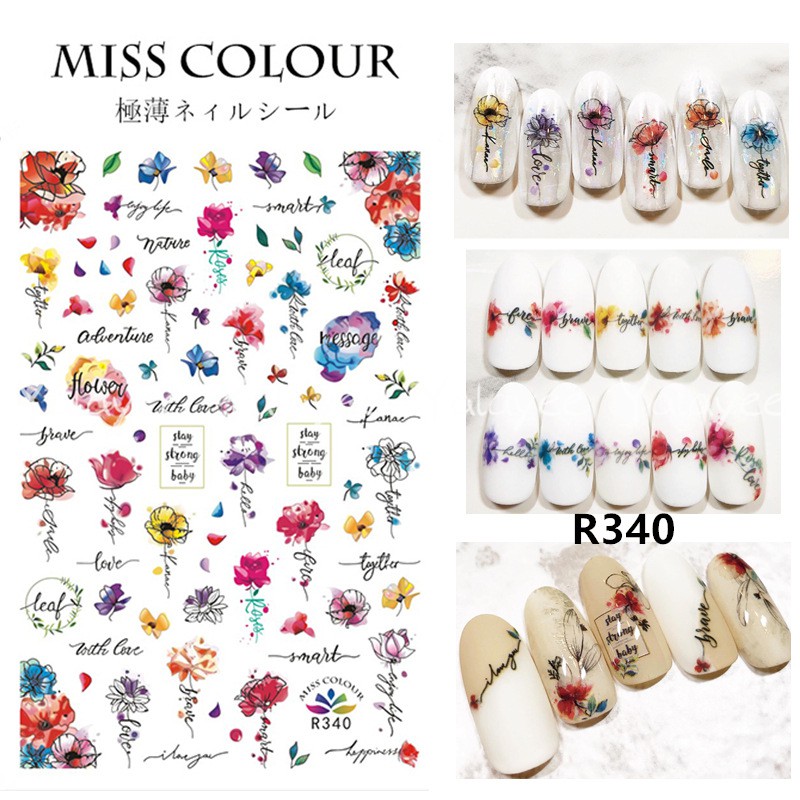 Miếng Dán Trang Trí Móng Tay Siêu Mỏng Phong Cách Nhật Bản